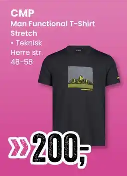 Sport Outlet Man Functional T-Shirt Stretch tilbud