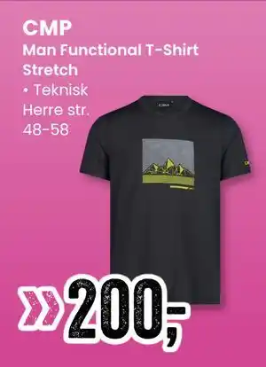 Sport Outlet Man Functional T-Shirt Stretch tilbud