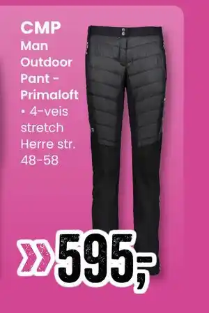 Sport Outlet Man Outdoor Pant Primaloft tilbud