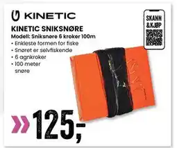 Sport Outlet KINETIC SNIKSNØRE tilbud