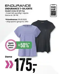 Sport Outlet ENDURANCE T-SKJORTE tilbud