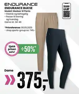 Sport Outlet ENDURANCE BUKSE tilbud