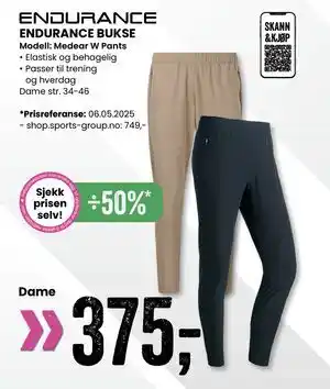 Sport Outlet ENDURANCE BUKSE tilbud