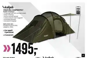 Sport Outlet VIKAFJELL CAMPINGTELT tilbud