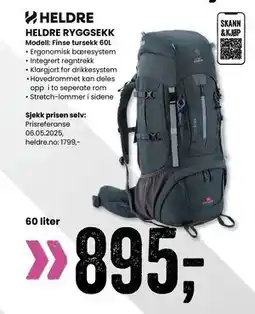 Sport Outlet HELDRE RYGGSEKK tilbud