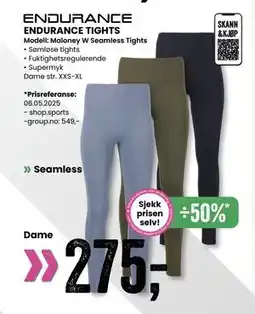 Sport Outlet ENDURANCE TIGHTS tilbud