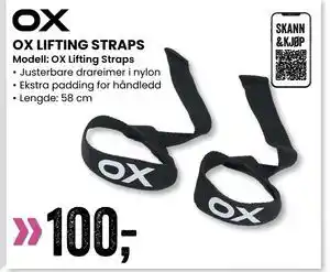Sport Outlet OX LIFTING STRAPS tilbud