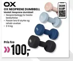 Sport Outlet OX NEOPRENE DUMBBELL tilbud