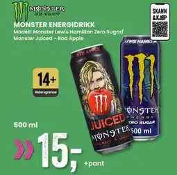 Sport Outlet MONSTER ENERGIDRIKK tilbud