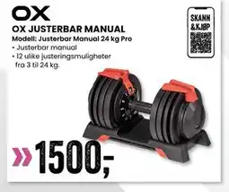 Sport Outlet OX JUSTERBAR MANUAL tilbud