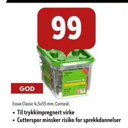 Byggmakker Essve Classic 4,5x55 mm. Corrseal tilbud