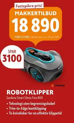 Byggmakker ROBOTKLIPPER tilbud