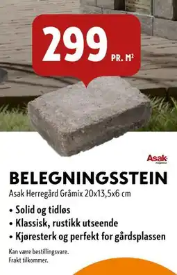 Byggmakker BELEGNINGSSTEIN tilbud