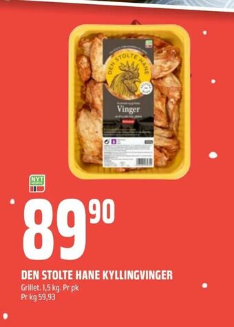 Coop Obs Den stolte hane kyllingvinger tilbud