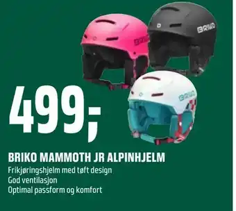 Coop Obs Briko mammoth jr alpinhjelm tilbud