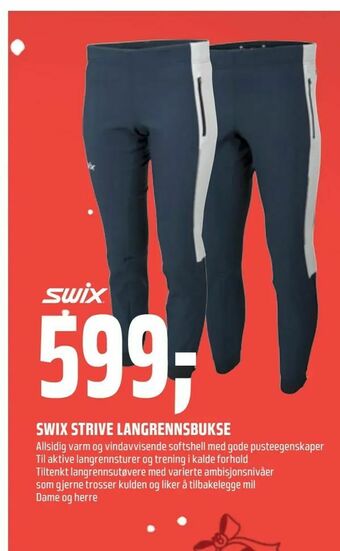 Coop Obs Swix strive langrennsbukse tilbud