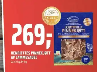 Coop Obs Henriettes pinnekjøtt av lammesadel tilbud