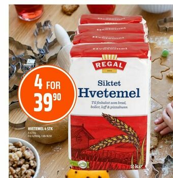 Coop Obs Hvetemel 4 stk tilbud