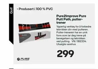 XXL Sport Pure2Improve Pure Putt Path, putter trener tilbud