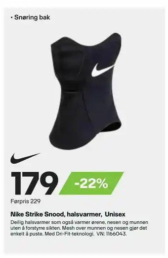 XXL Sport Nike Strike Snood, halsvarmer, Unisex tilbud