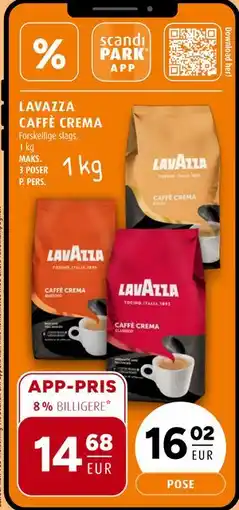 Scandinavian Park LAVAZZA CAFFÈ CREMA tilbud