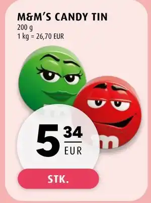 Scandinavian Park M&M’S CANDY TIN tilbud