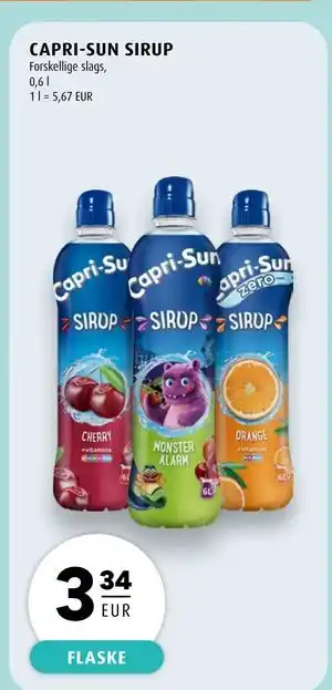 Scandinavian Park CAPRI-SUN SIRUP tilbud