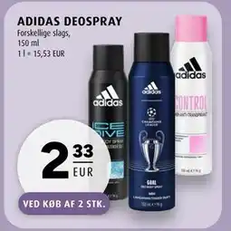 Scandinavian Park ADIDAS DEOSPRAY tilbud