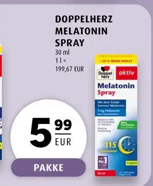 Scandinavian Park DOPPELHERZ MELATONIN SPRAY tilbud