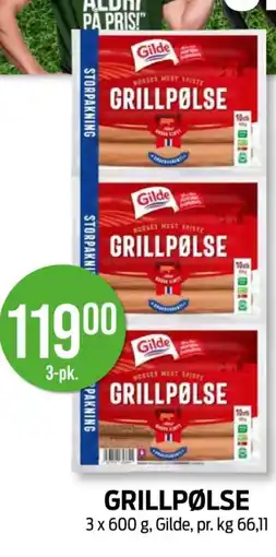 Kiwi GRILLPØLSE tilbud