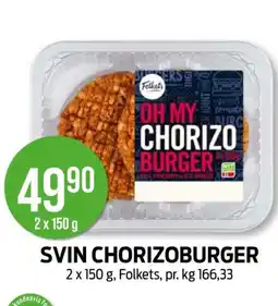 Kiwi SVIN CHORIZOBURGER tilbud