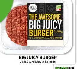 Kiwi BIG JUICY BURGER tilbud