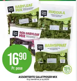 Kiwi ASSORTERTE SALATPOSER MIX tilbud