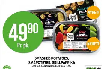 Kiwi SMASHED POTATOES, SMÅPOTETER, GRILLPAPRIKA tilbud
