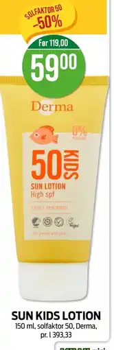 Kiwi SUN LOTION High spf tilbud