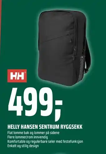 Coop Obs Helly hansen sentrum ryggsekk tilbud