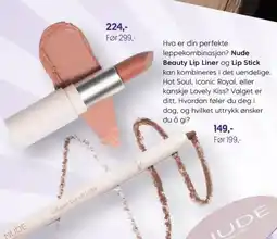 VITA Nude beautiy lip liner og  lip stick tilbud