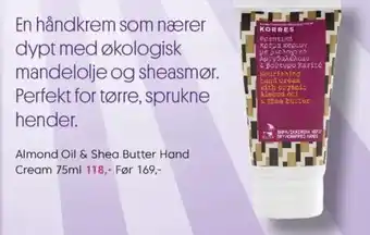 VITA En håndkrem som nærer dypt med økologisk mandelolje og sheasmør. Perfekt for tørre, sprukne hender. tilbud