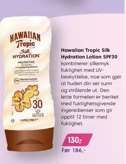 VITA Hawaiian Tropic Silk Hydration Lotion SPF30 kombinerer silkemyk tilbud