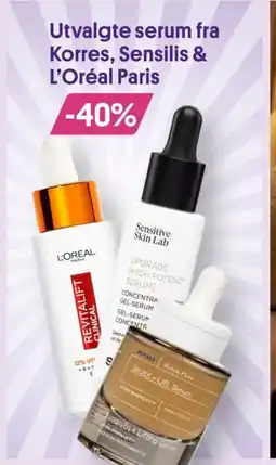 VITA Utvalgte serum fra Korres, Sensilis & tilbud