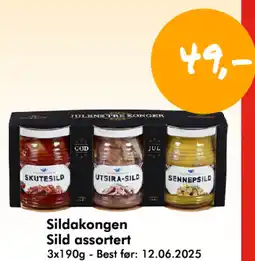 Havaristen Sildakongen Sild assortert tilbud