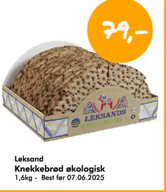 Havaristen Leksand Knekkebrød økologisk tilbud