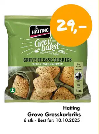 Havaristen Hatting Grove Gresskarbriks tilbud