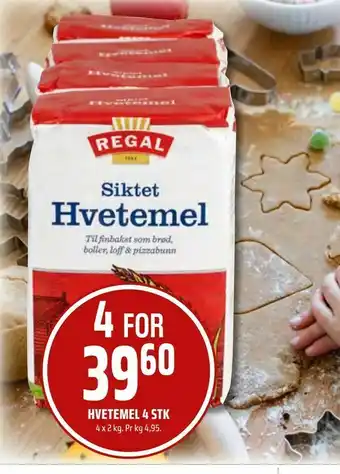 Coop Obs Hvetemel 4 stk tilbud