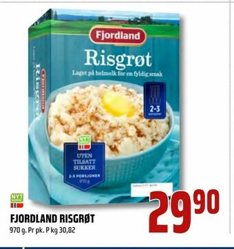 Coop Obs Fjordland risgrøt tilbud