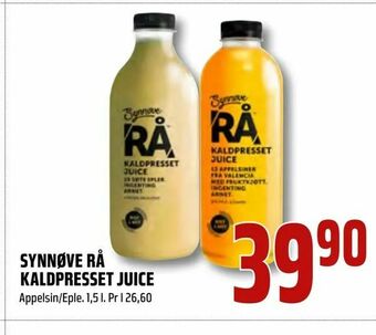 Coop Obs Synnøve rå kaldpresset juice tilbud