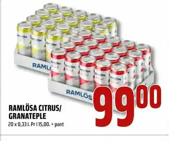 Coop Obs Ramlösa citrus/ granateple tilbud
