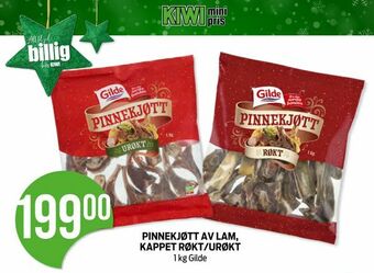 Kiwi Pinnekjøtt av lam, kappet røkt/urøkt tilbud