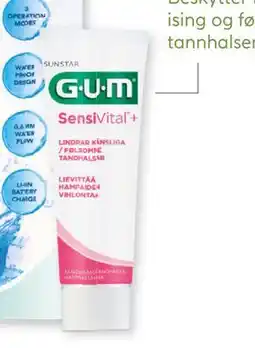 Vitusapotek GUM SensiVital+ tannkrem, 75 ml tilbud