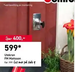 Comfort Utekran FM Mattsson tilbud